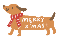 Dog Christmas Sticker by Miss NoProblem