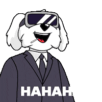 Ha Ha Ha No Sticker by BoDoggos