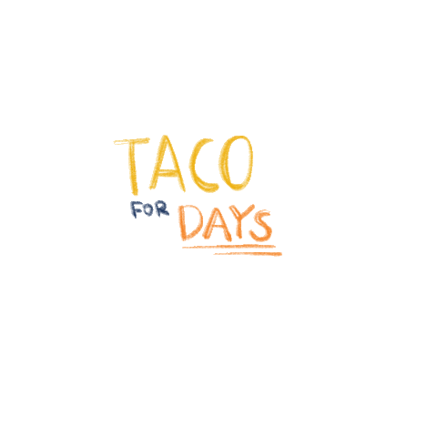 Rainbow Taco Sticker by Eat REAL