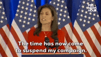 "The time has now come to suspend my campaign."