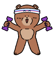 Cartoon Workout Sticker by Yeskoart