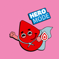 Doing Good Be A Hero GIF by blutspendebayern