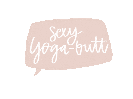 fun yoga bubble compliment sprechblase Sticker