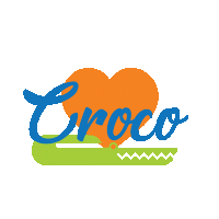 crocobeach croco crocobeach Sticker