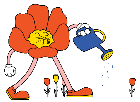 homeworkstudio giphyupload psychedelic flower gardening Sticker