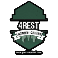 pavliani4rests luxury forest chalet cabins Sticker