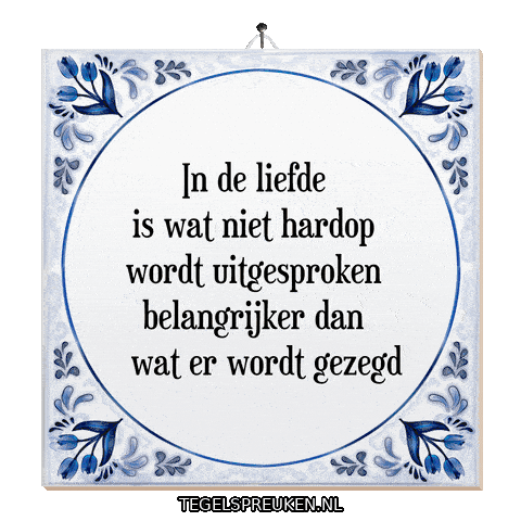 Hart Nl Sticker by Tegelspreuken.nl