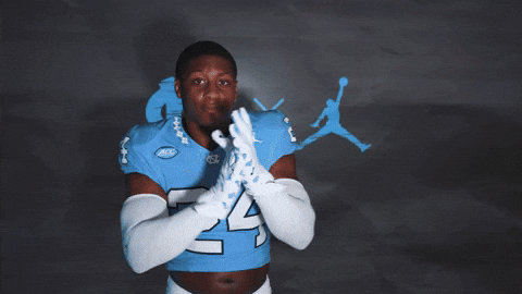 Lets Go Football GIF by UNC Tar Heels