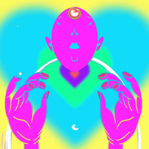 realdanzee psychedelic energy aura spells GIF