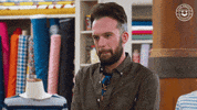 Not Me Reaction GIF by The Great British Sewing Bee
