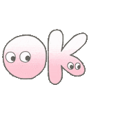 Pink Ok Sticker