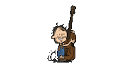 Charlie Brown Bass Sticker by Lee Thompson