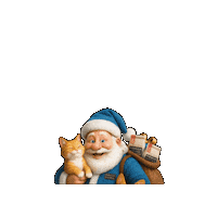 Christmas Gatos Sticker by Pet Nutri