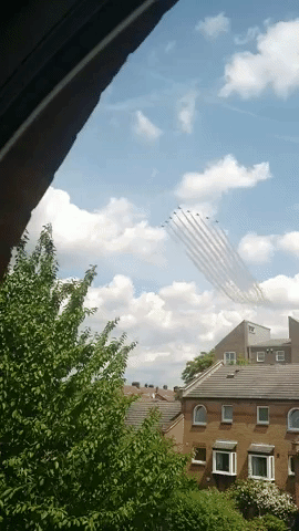 Planes Fly Over London in '70' Formation to Mark Queen's Platinum Jubilee