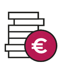Bitcoin Euro Sticker by unibz
