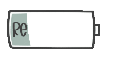 Charging Mental Health Sticker by The Maker's Mind