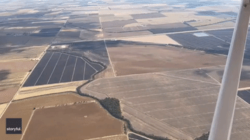 Pilot Captures Bird's-Eye View of Dust Devil While Flying Over Arkansas
