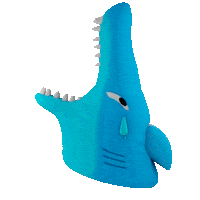 sennevoorspoels sad crying cry shark Sticker