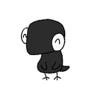 blackjo_whitejo hello hi black bye Sticker