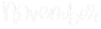 November Month Sticker