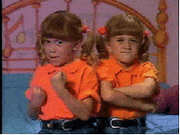 angry olsen twins GIF