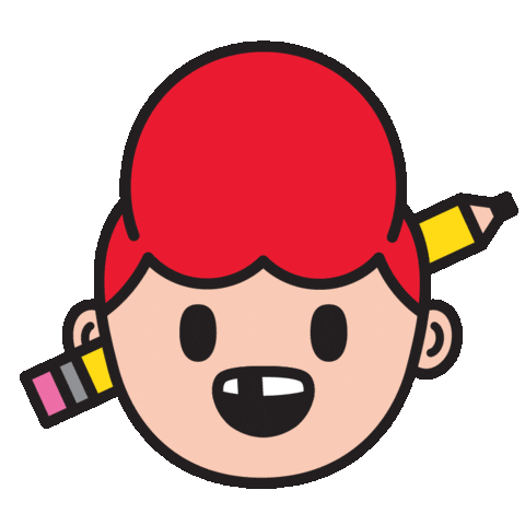 Designer Head Spinning Sticker by The Creative Pain
