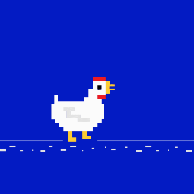 saradesignz giphyupload game run chicken GIF