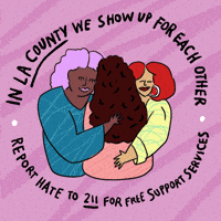 Los Angeles Hug GIF by LA vs. Hate