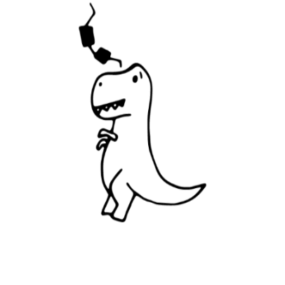 artsanddinges dinosaur dino Sticker