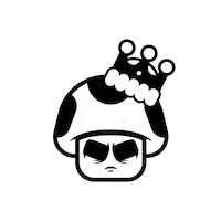 Drawing Mushroom Sticker by Enkreprinte