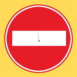 No Entry Pop GIF by Guy Trefler