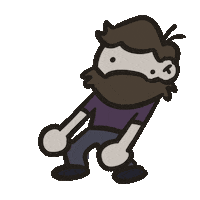 Dance Cartoon Sticker