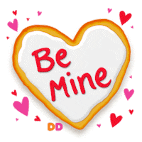 Valentines Day Be Mine Sticker by Dunkin’