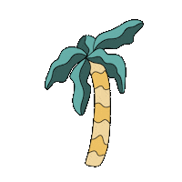 Palm Tree Buenas Vibras Sticker by vibras social