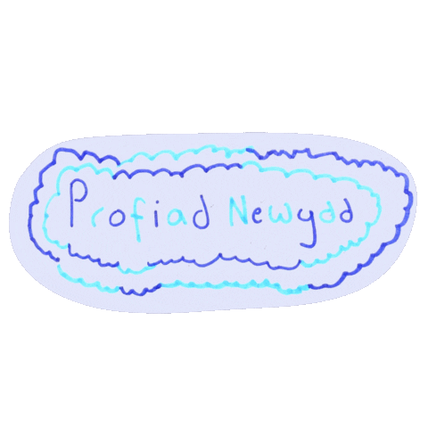 Welsh Newydd Sticker by Menter Iaith Rhondda Cynon Taf