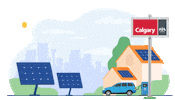 Solar Energy Car Sticker by The City of Calgary