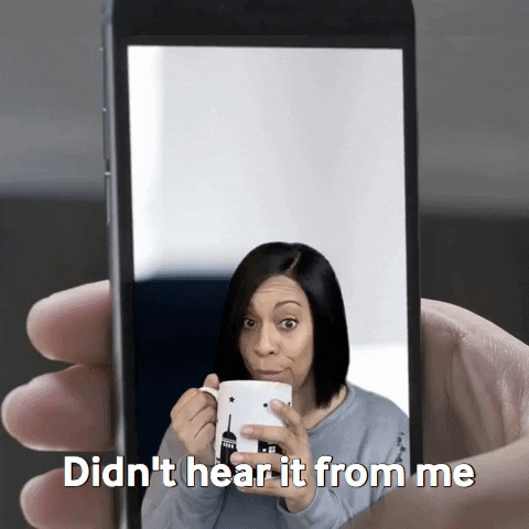 ComedianHollyLogan drama tea phone iphone GIF