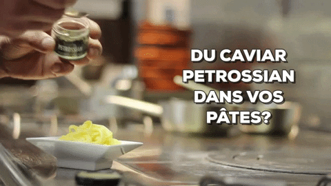 petrossian giphygifmaker simple pasta gourmet GIF