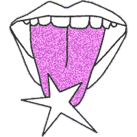 Rainbow Tongue Sticker