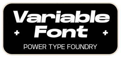 powertype font typeface variable font ptf GIF