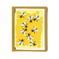 Bee Honeybee Sticker by Stadtbienen