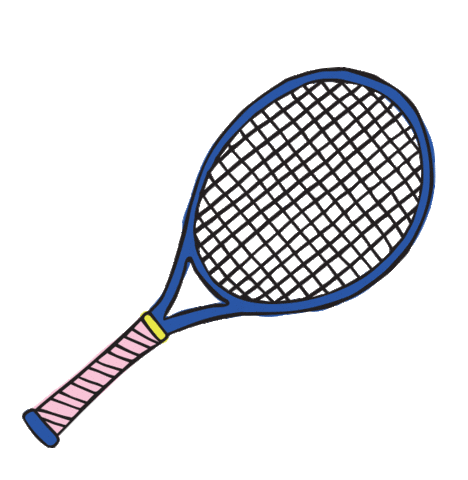 Tennis Sticker by Dear Annabelle