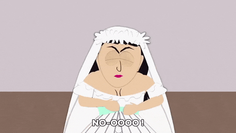 bride gown GIF by South Park 