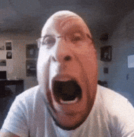 Angry Lawnmower Man GIF