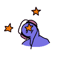 Sleepy Star Sticker by Maya Richman