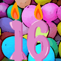 Birthday Flickering GIF