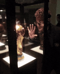 ttribam neymar world cup trophy neymarworldcuptrophy neymar admiring trophy GIF