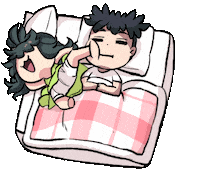 Good Night Sleeping Sticker by Jin