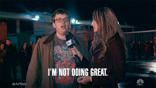im not doing great GIF by NBC