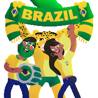 Qatar2022 Brazlian Sticker by Manne Nilsson